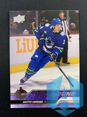 2023-24 Upper Deck Series 1 Young Guns Akito Hirose RC #242 Vancouver Canucks